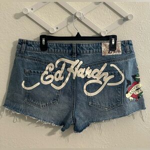 Ed Hardy Denim Jean Shorts | Size XL